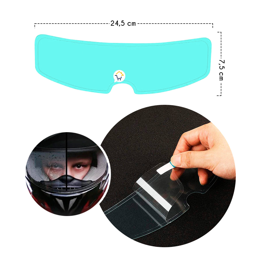 Película Antiempañante Adhesivo Antivaho Visor Casco Moto 2A0519